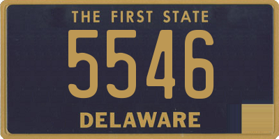 DE license plate 5546