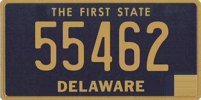 DE license plate 55462