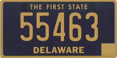 DE license plate 55463