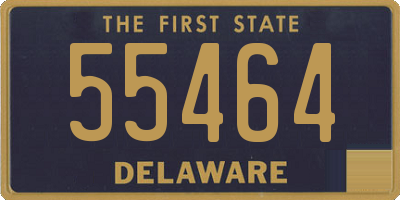 DE license plate 55464