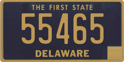 DE license plate 55465