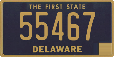 DE license plate 55467