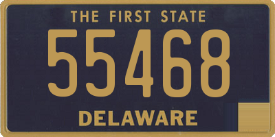 DE license plate 55468