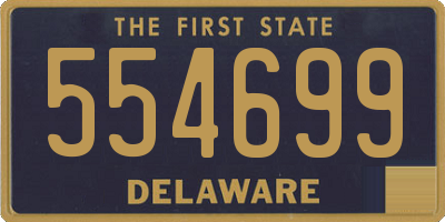 DE license plate 554699