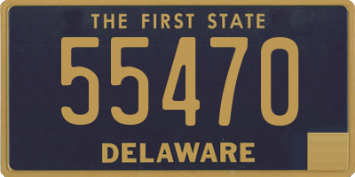 DE license plate 55470