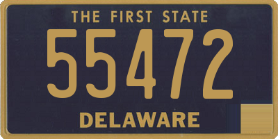 DE license plate 55472