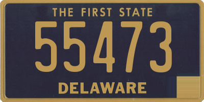 DE license plate 55473