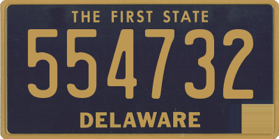 DE license plate 554732