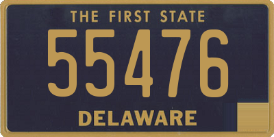 DE license plate 55476