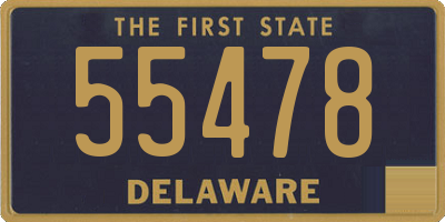 DE license plate 55478