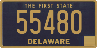 DE license plate 55480