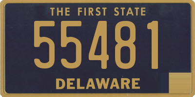 DE license plate 55481