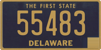 DE license plate 55483