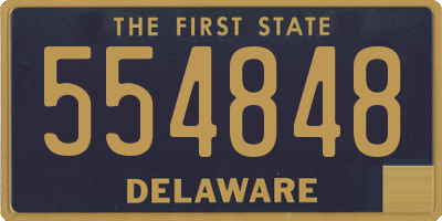 DE license plate 554848