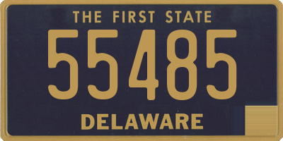 DE license plate 55485