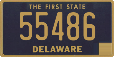 DE license plate 55486