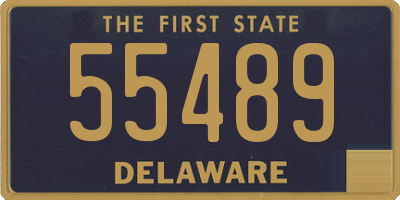 DE license plate 55489