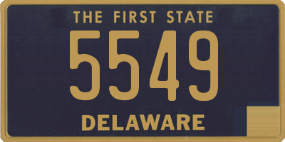 DE license plate 5549