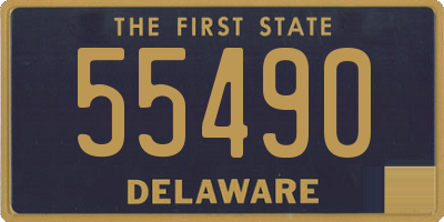 DE license plate 55490