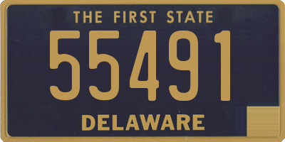 DE license plate 55491