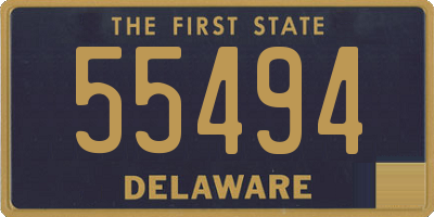 DE license plate 55494