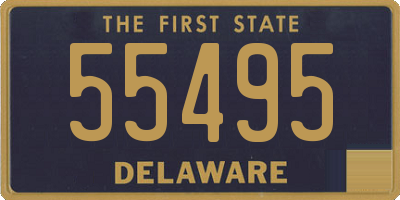 DE license plate 55495
