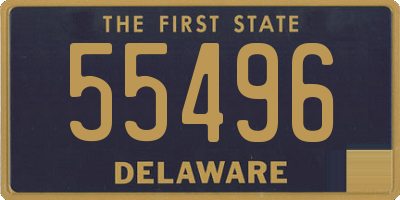 DE license plate 55496