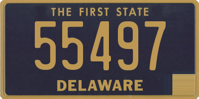 DE license plate 55497