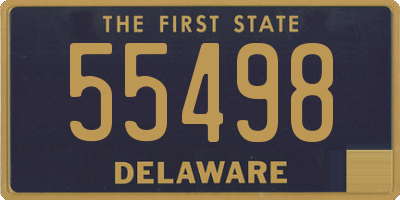 DE license plate 55498