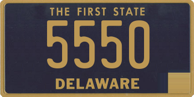 DE license plate 5550