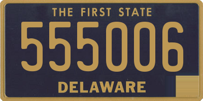 DE license plate 555006