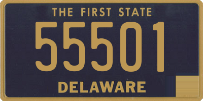 DE license plate 55501