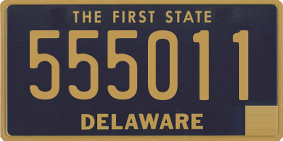 DE license plate 555011