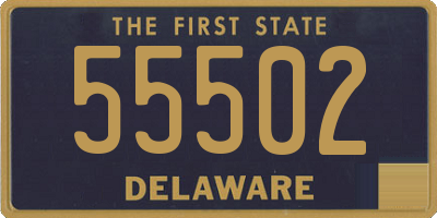 DE license plate 55502