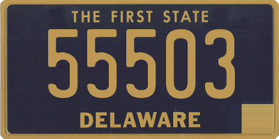 DE license plate 55503