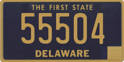 DE license plate 55504