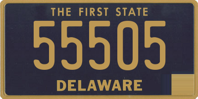 DE license plate 55505