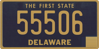 DE license plate 55506