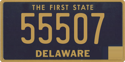 DE license plate 55507