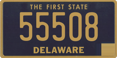 DE license plate 55508