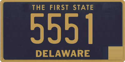 DE license plate 5551