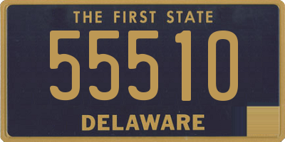 DE license plate 55510