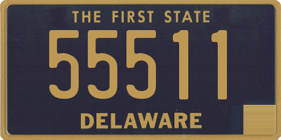 DE license plate 55511