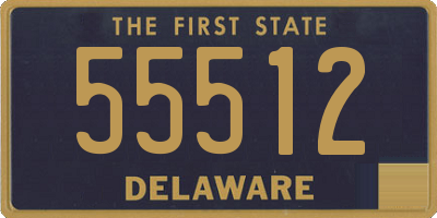 DE license plate 55512