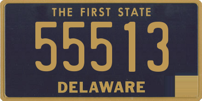 DE license plate 55513