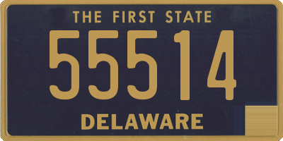 DE license plate 55514