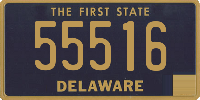 DE license plate 55516