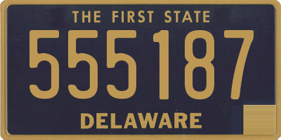 DE license plate 555187