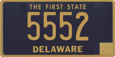 DE license plate 5552