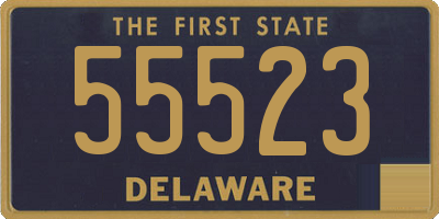 DE license plate 55523